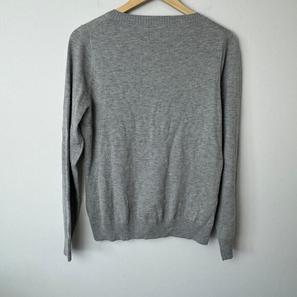 Blarney Ireland Wool Blend Grey Women's Cardigan Size Large - Picture 6 of 6